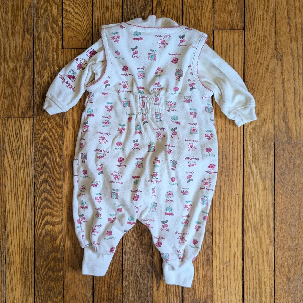 Vintage 90's 00's Oshkosh B'Gosh Baby 2-piece Romper One-Piece Set